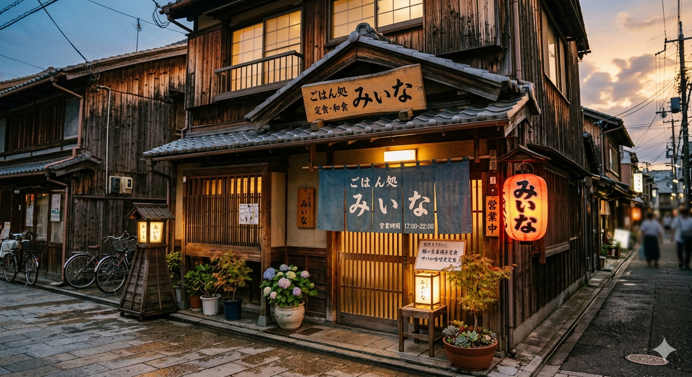 店の外観