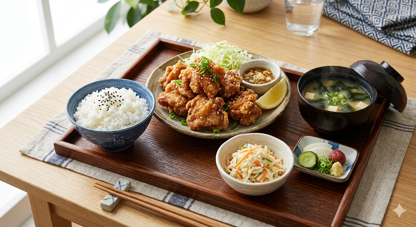 から揚げ定食